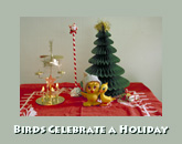 Birds celebrate a holiday